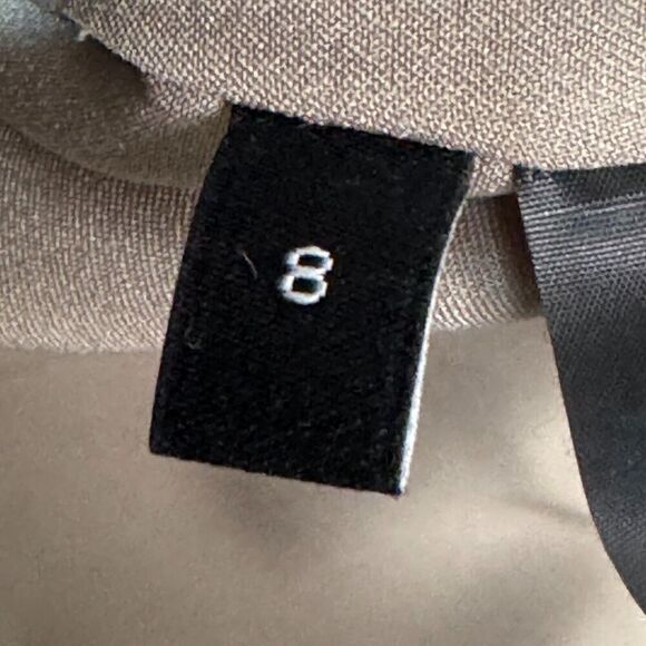 Theory Houndstooth Check Crop Wool Blazer Jacket Size 8 Black Grey Cream Tan - Picture 4 of 10